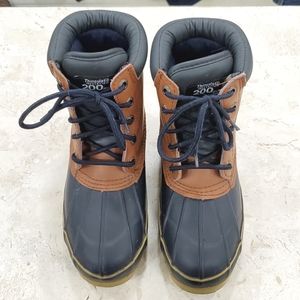 Pro Line boots women's size 7 or boys size 5 leather and rubber winter duck